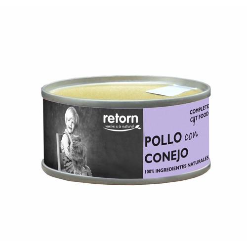 Retorn Lata Gato Pollo Y Conejo 80 Gr para gatos | Calvet Animales y Plantas