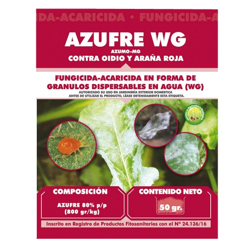 Azufre WG | Fungicides a Calvet Animals i Plantes