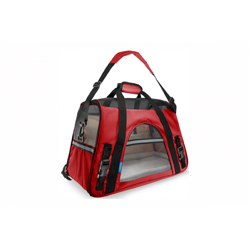 Transportín Freedog Fly 48x25 Rojo para perros | Calvet Animales y Plantas
