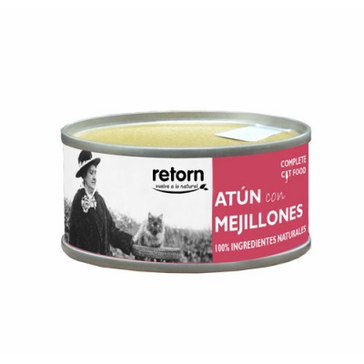 Retorn Lata Gato Atún Y Mejillones 80 Gr para gatos | Calvet Animales y Plantas