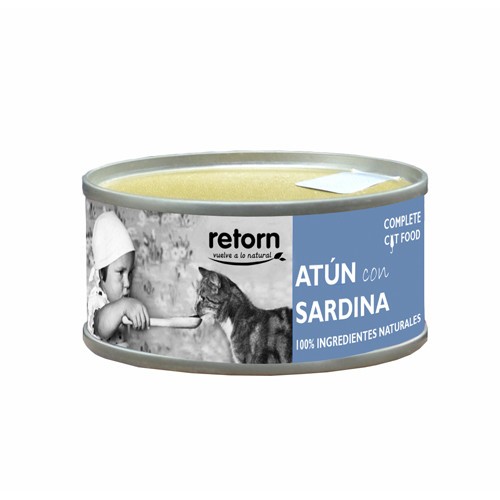 Retorn Llauna Gat Tonyina I Sardina 80 Gr per gats | Calvet Animals i Plantes