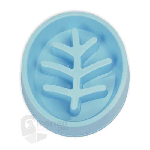 Menjador Lent Blau 21x18,2x5 Cm. per gossos | Calvet Animals i Plantes