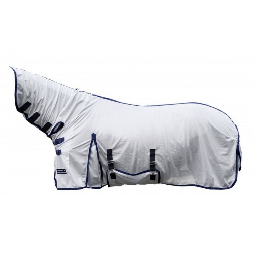 Manta Caballo Verano Antimoscas HKM -Lyon- Con Cuello 145 Plata |
