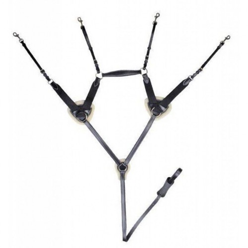 PechoPetral Inglés HKM 5 Puntos Full Negro | Equestrian. Calvet Animals i