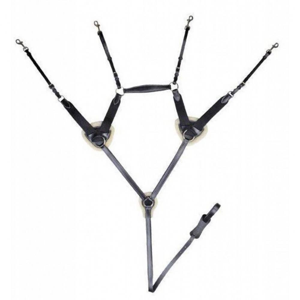 PechoPetral Inglés HKM 5 Puntos Full Negro | Equestrian. Calvet Animals i