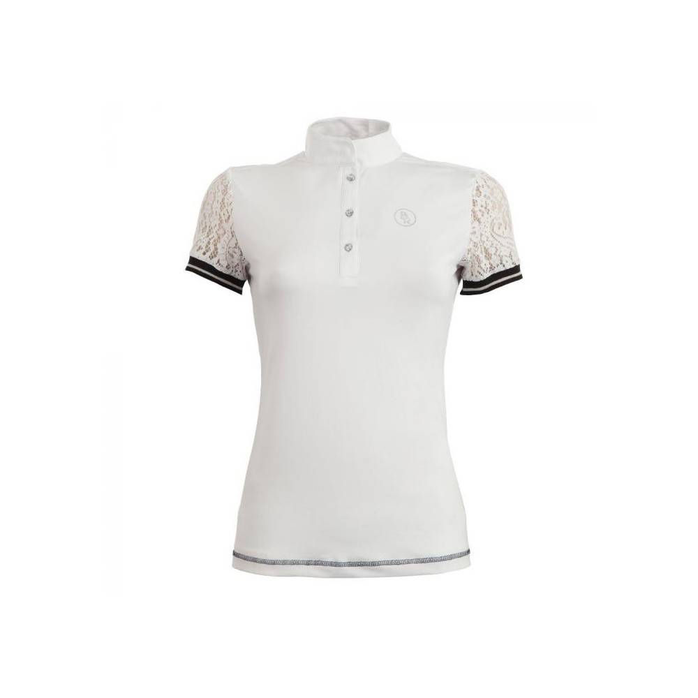 Polo Competición Mujer BR -Padova- Blanco | Equestrian. Calvet Animals i