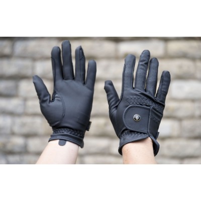 Guante Piel BR Negro | Equestrian. Calvet Animals i Plantes.