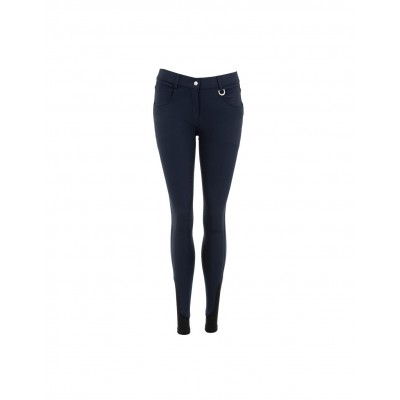Pantalón Mujer BR -Malon- Culera Silicona Azul Marino | Equestrian. Calvet