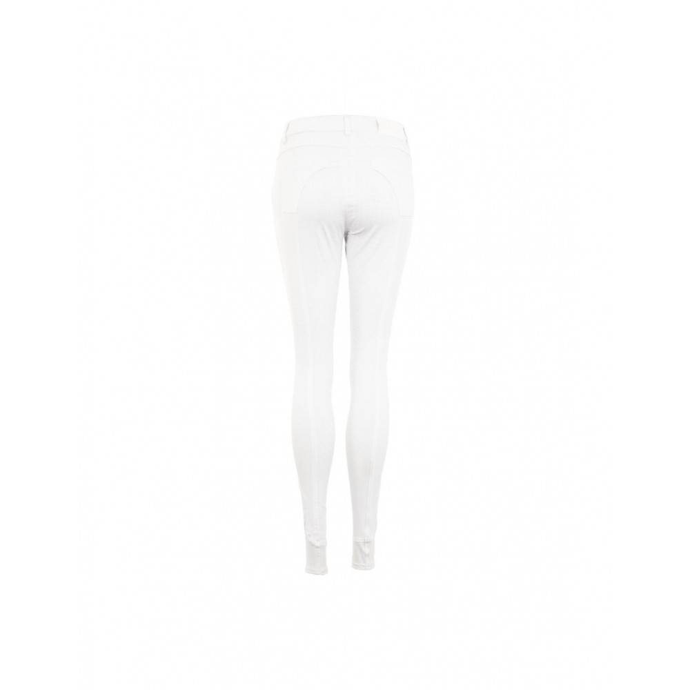 Pantalón Mujer BR -Malon- Culera Silicona Blanco | Equestrian. Calvet