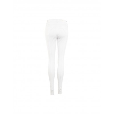 Pantalón Mujer BR -Malon- Culera Silicona Blanco | Equestrian. Calvet