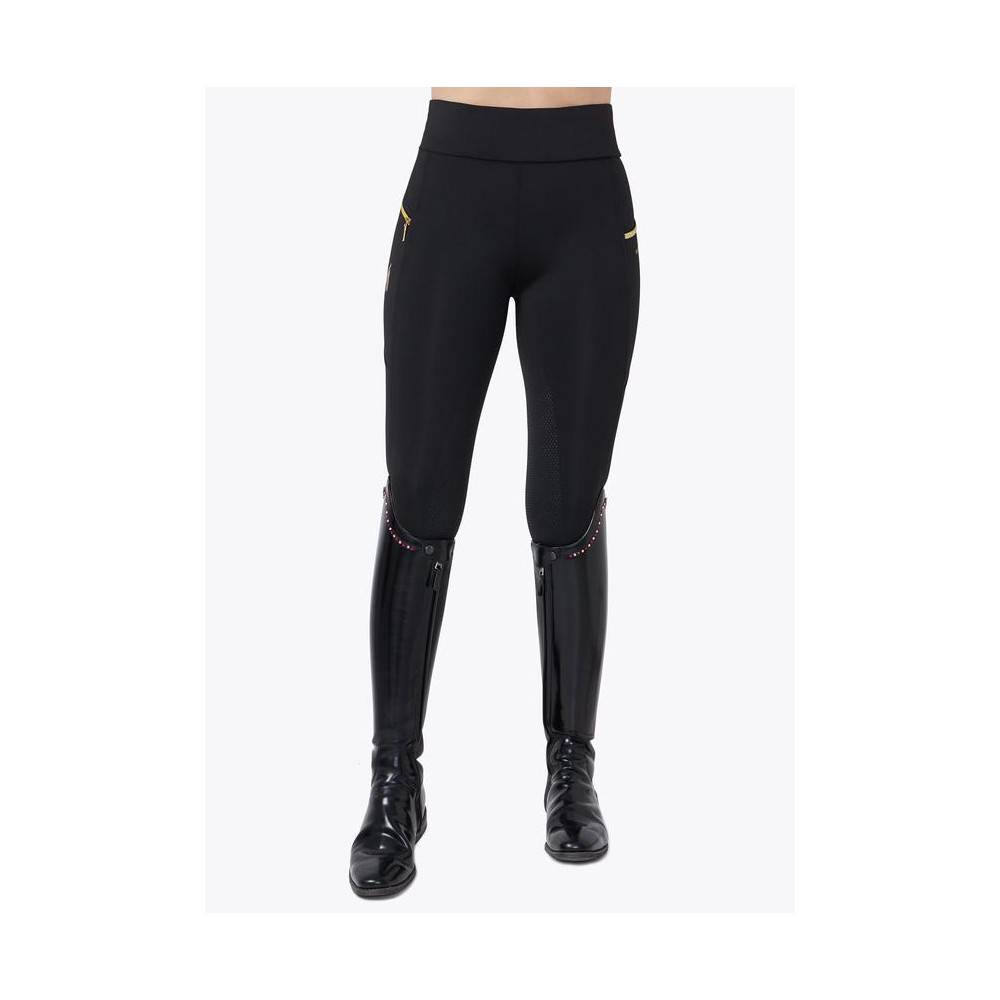 Leggins Maximilian Charm Negro/Oro | Equestrian. Calvet Animals i Plantes.