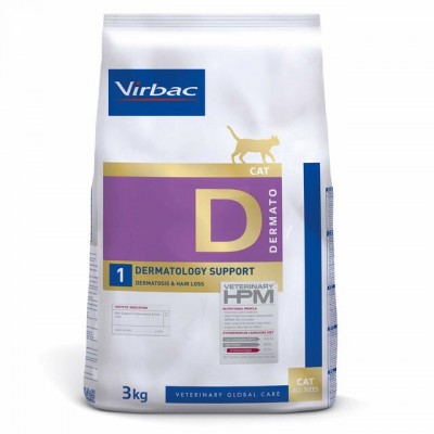 Virbac HPM Cat D1 Dermatology-Support 3Kg per gats | Calvet Animals i Plantes