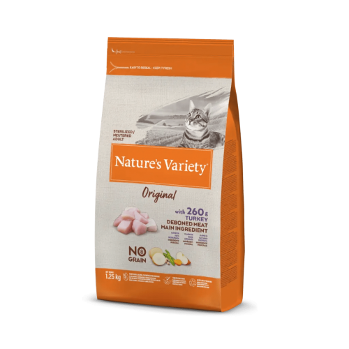 Nature's Variety Gato Original No Grain Sterilized Pavo para gatos | Calvet
