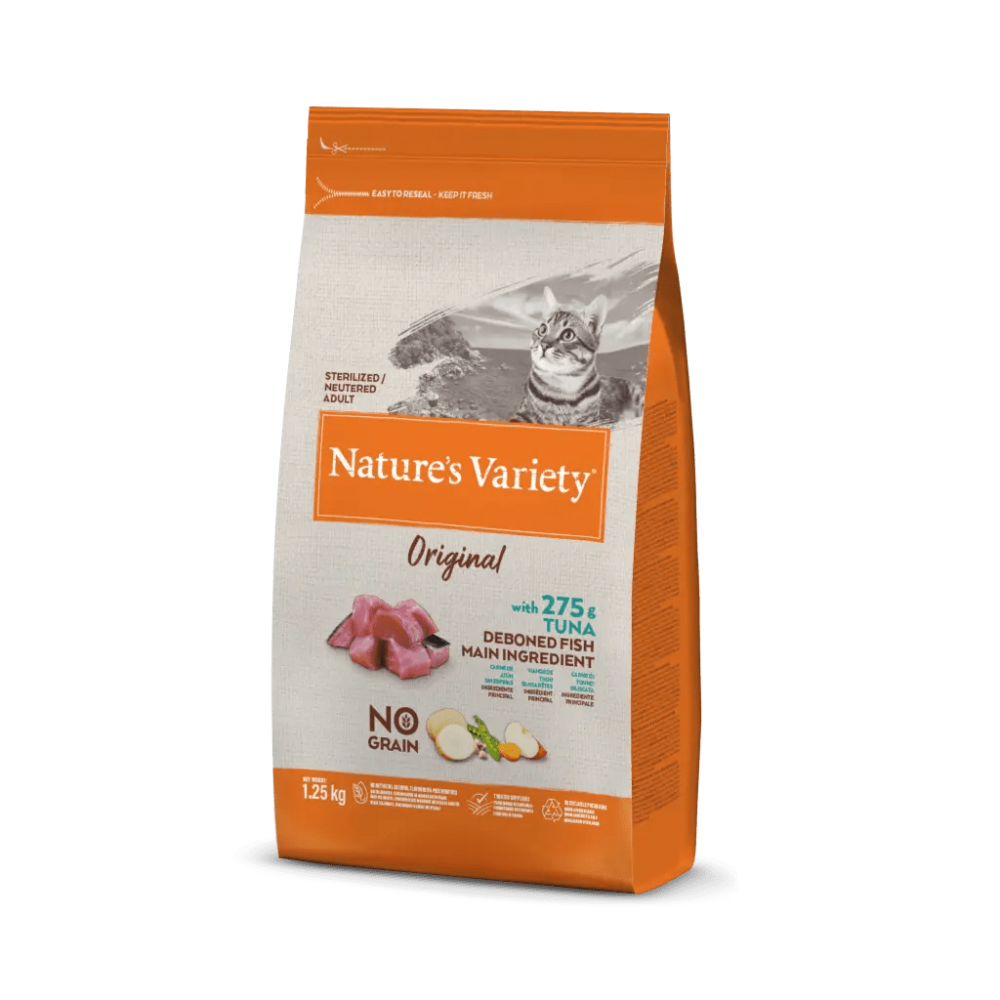 Nature's Variety Gat Original No Grain Sterilized Tonyina 1'25Kg per gats | Calvet