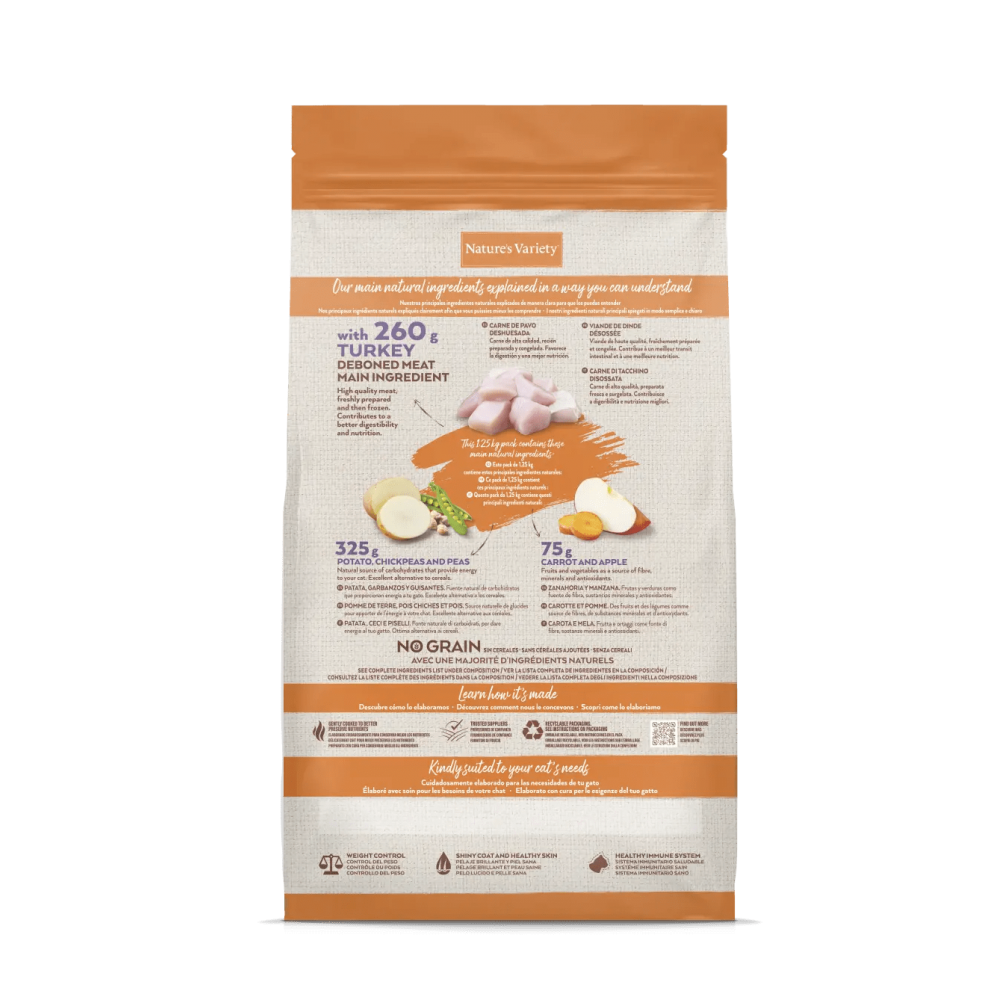 Nature's Variety Gato Original No Grain Sterilized Pavo para gatos | Calvet