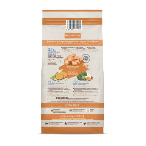 Nature's Variety Gat Selected No Grain Adult Salmó 7Kg per gats | Calvet Animals i 2