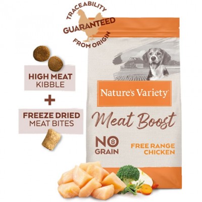 Nature's Variety Meat Boost Adult Pollastre 10Kg per gossos | Calvet Animals i