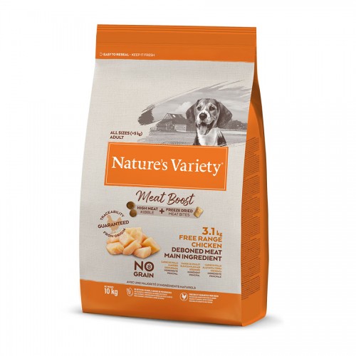 Nature's Variety Meat Boost Adult Pollastre 10Kg per gossos | Calvet Animals i