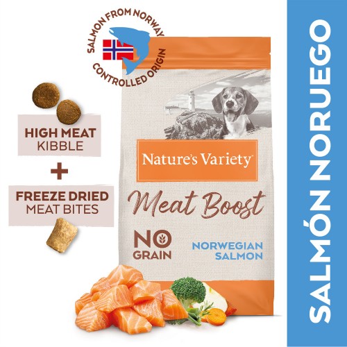 Nature's Variety Meat Boost Adult Salmó 1'5Kg per gossos | Calvet Animals i Plantes 2
