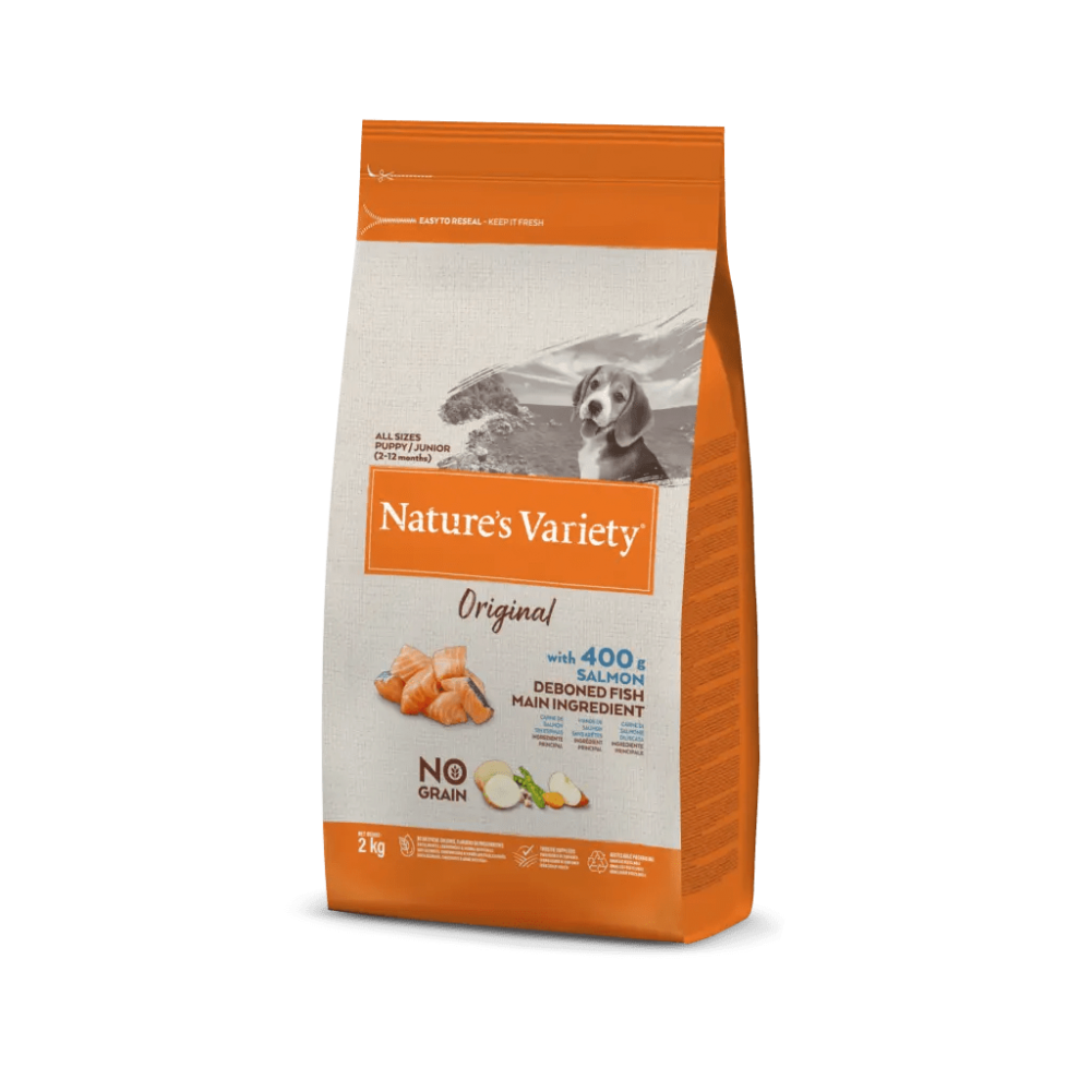 Nature's Variety Original No Grain Junior Salmón para perros | Calvet Animales y