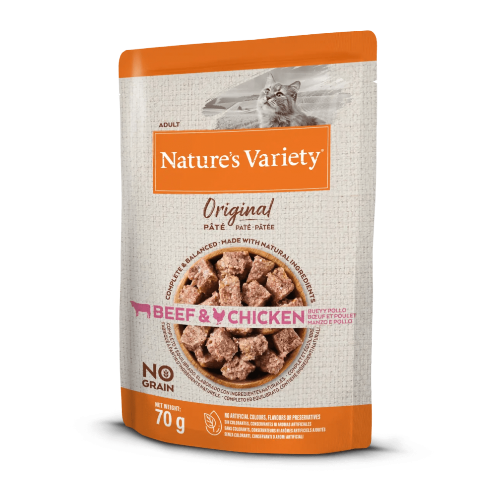 Nature's Variety Wet Gato Original Adult Buey/Pollo 70Gr per gats | Calvet Animals