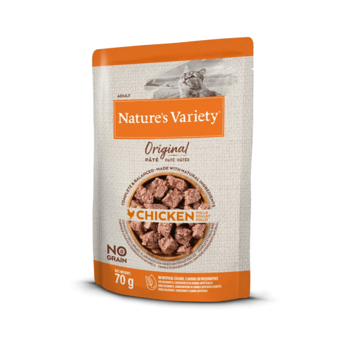 Nature's Variety Wet Gat Original Adult Pollastre 70Gr per gats | Calvet Animals i