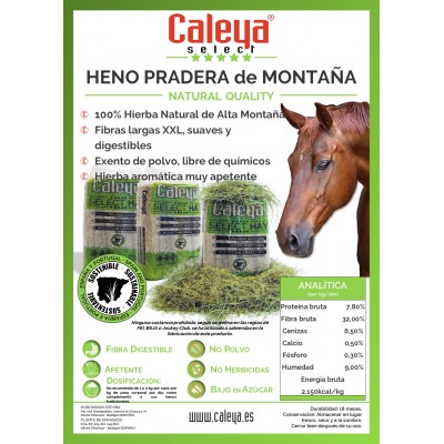 Caleya Select Hay Heno Prado De Montaña 80L. | Equestrian. Calvet Animals