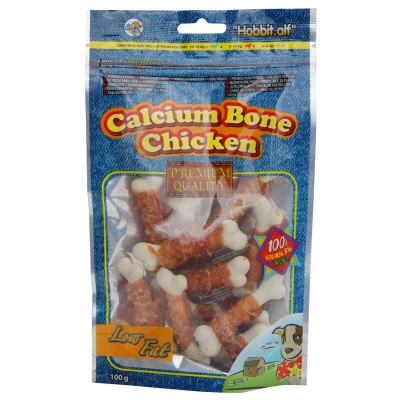 Huesos Calcio/Pollo Natural Hobbit Alf 100 Gr para perros | Calvet Animales y