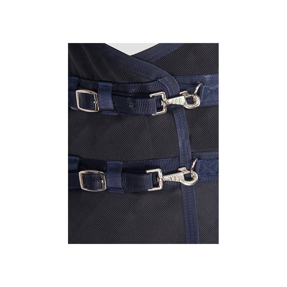 Manta Caballo Cuadra Algodón Equiline Reynosa Azúl Marino | Equestrian.