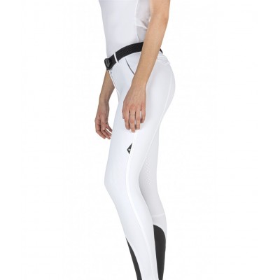 Pantalón Mujer Equiline Julik Culera Silicona Blanco | Equestrian. Calvet