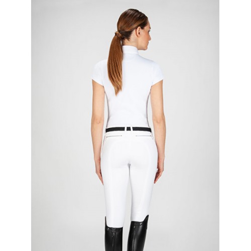 Polo Competició Dona M/C Equiline Isabel Blanc |Cavall i Genet a 2