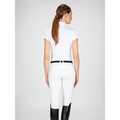 Polo Competició Dona M/C Equiline Isabel Blanc |Cavall i Genet a