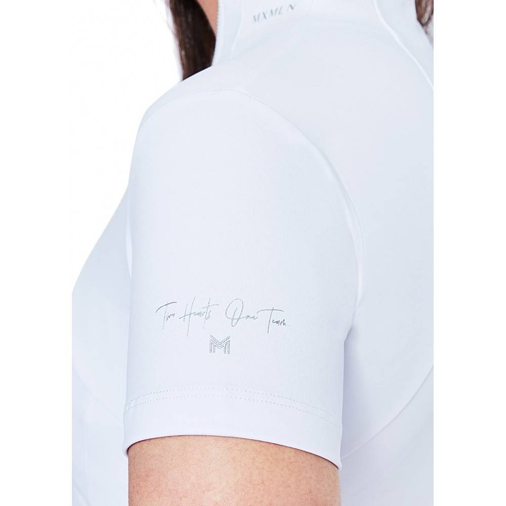 Base Layer Maximilian Manga Corta Blanca/Plata | Equestrian. Calvet