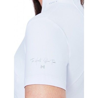 Base Layer Maximilian Manga Corta Blanca/Plata | Equestrian. Calvet