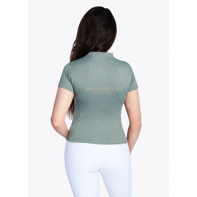 Base Layer Maximilian Manga Corta Dusty Green | Equestrian. Calvet Animals