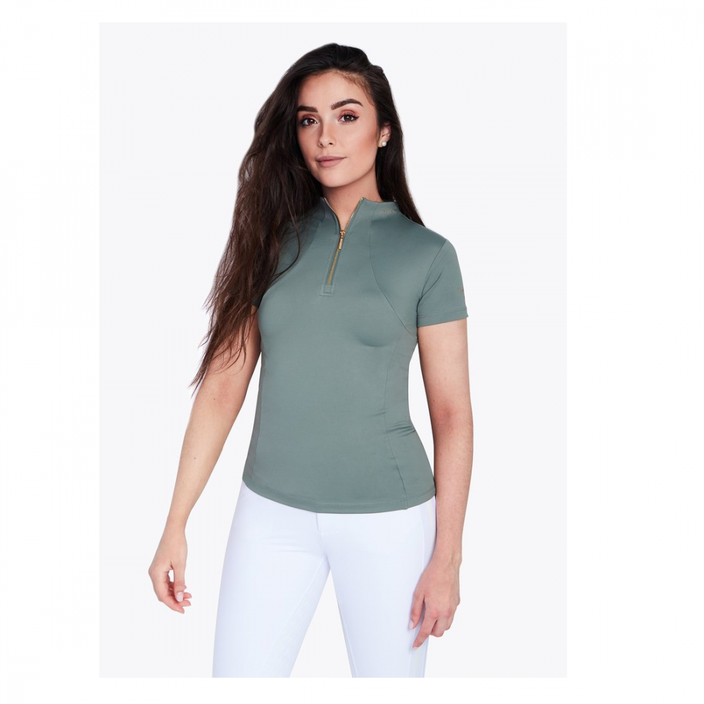 Base Layer Maximilian Manga Corta Dusty Green | Equestrian. Calvet Animals