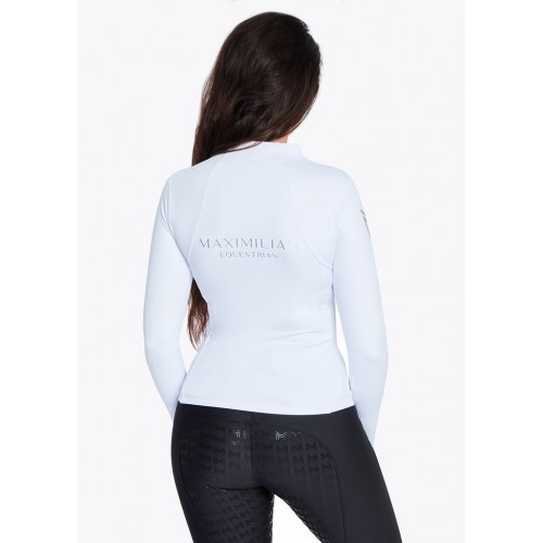 Base Layer Maximilian Manga Larga Blanca/Plata | Equestrian. Calvet 2