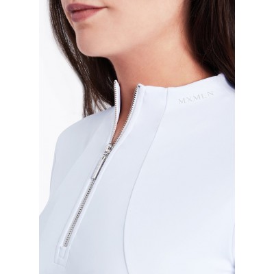 Base Layer Maximilian Manga Larga Blanca/Plata | Equestrian. Calvet