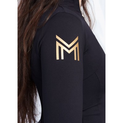 Base Layer Maximilian Manga Larga Negra/Oro | Equestrian. Calvet Animals i