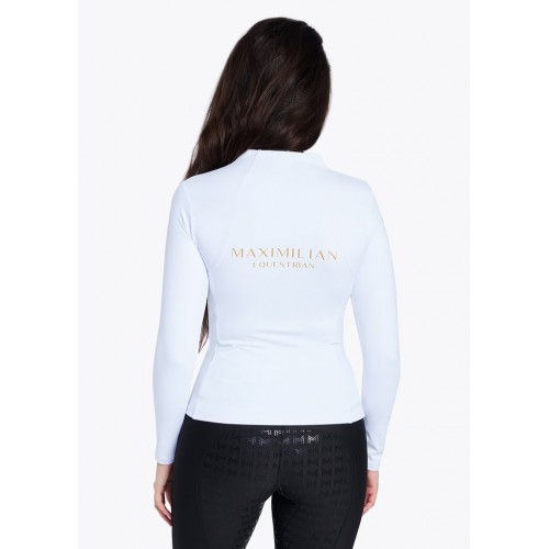 Base Layer Maximilian Manga Larga Blanca/Oro | Equestrian. Calvet Animals