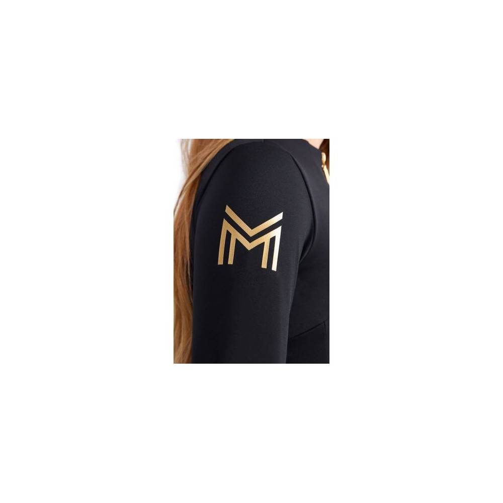 Base Layer YR Maximilian Manga Larga Negra/Oro | Equestrian. Calvet