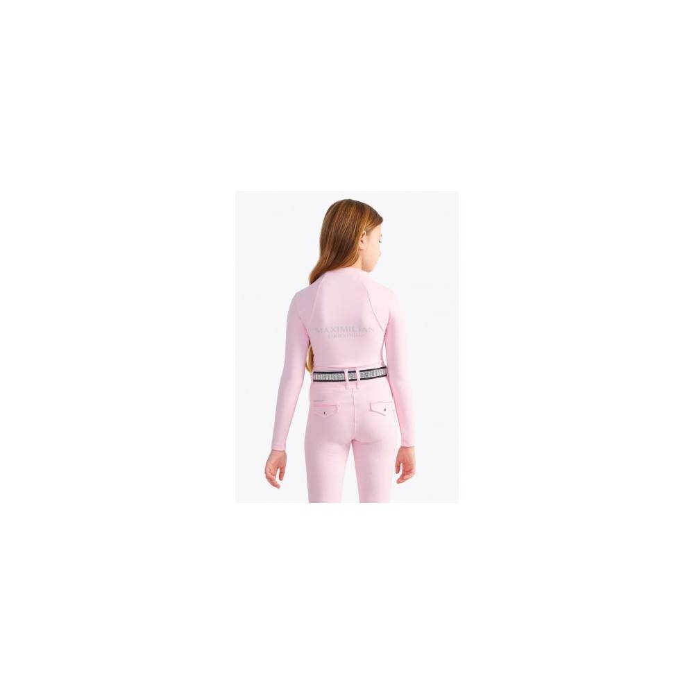 Base Layer YR Maximilian Manga Larga Rosa/Plata | Equestrian. Calvet