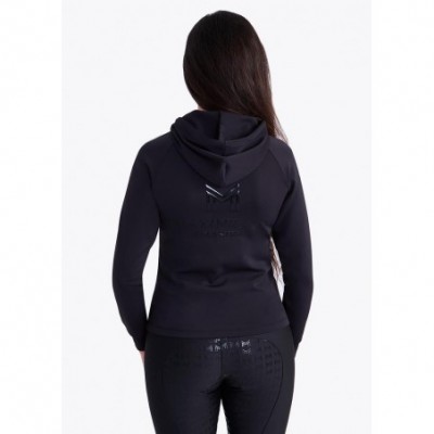 Dessuadora Maximilian Reflection Zip Negra |Cavall i Genet a Equestrian