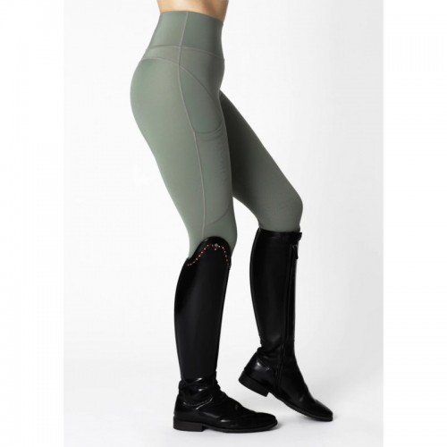 Leggins Maximilian Lift Full Grip Army Green | Equestrian. Calvet Animals 2