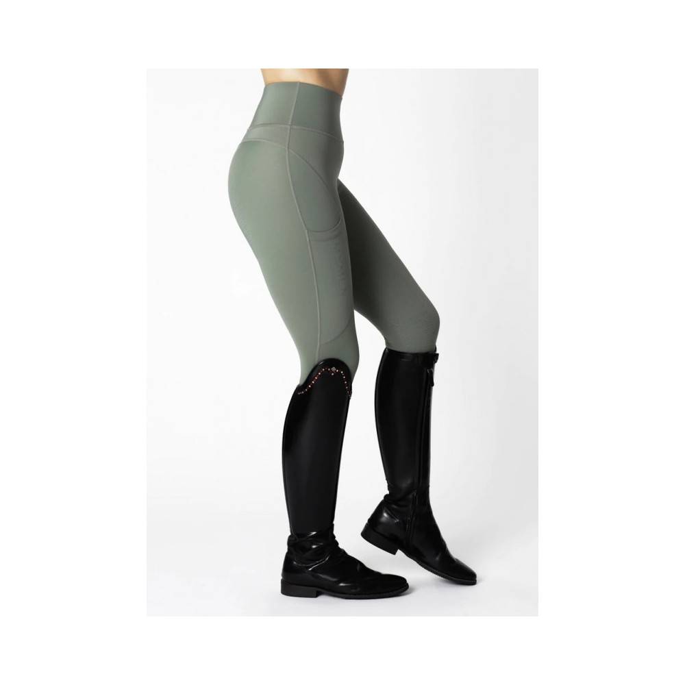 Leggins Maximilian Lift Full Grip Army Green | Equestrian. Calvet Animals