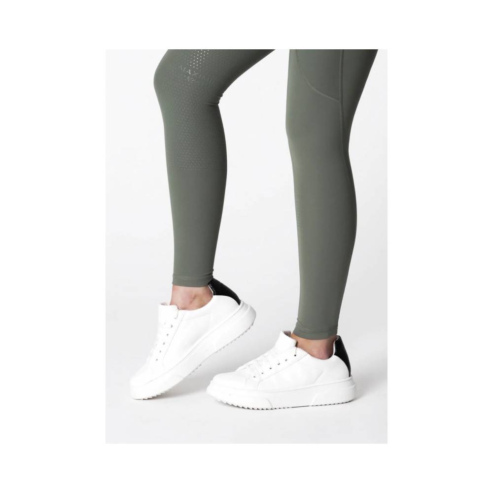 Leggins Maximilian Lift Full Grip Army Green | Equestrian. Calvet Animals