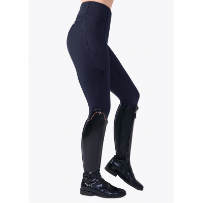 Leggins Maximilian Tech 2.0 Azúl Marino/Plata | Equestrian. Calvet Animals