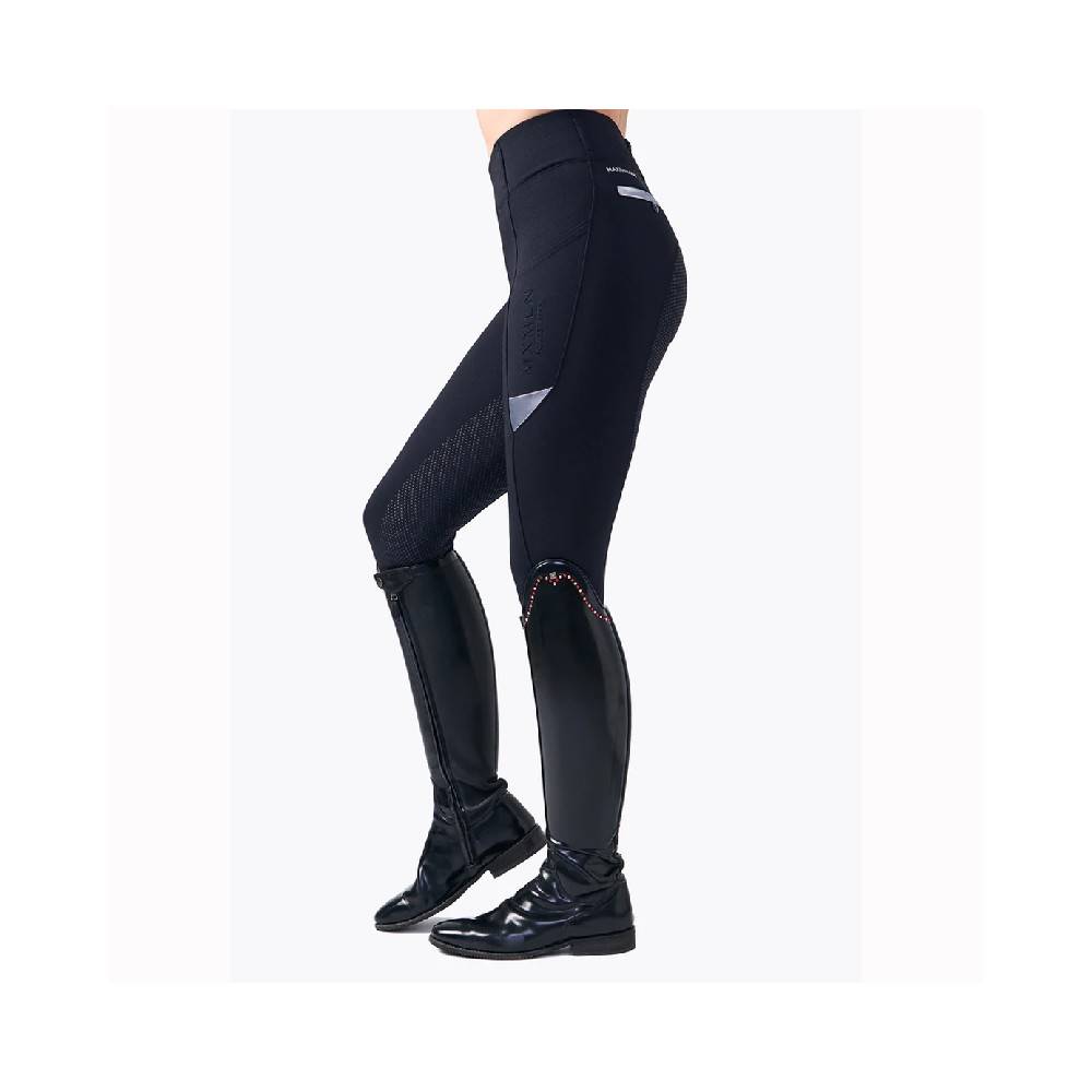 Leggins Maximilian Tech 2.0 Azúl Marino/Plata | Equestrian. Calvet Animals