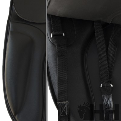 Silla Inglesa Doma Lexhis Lantana Techno Negra | Equestrian. Calvet