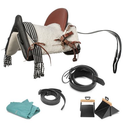 Sella Vaquera HH Eral Negra Complerta |Cavall i Genet a Equestrian, Calvet